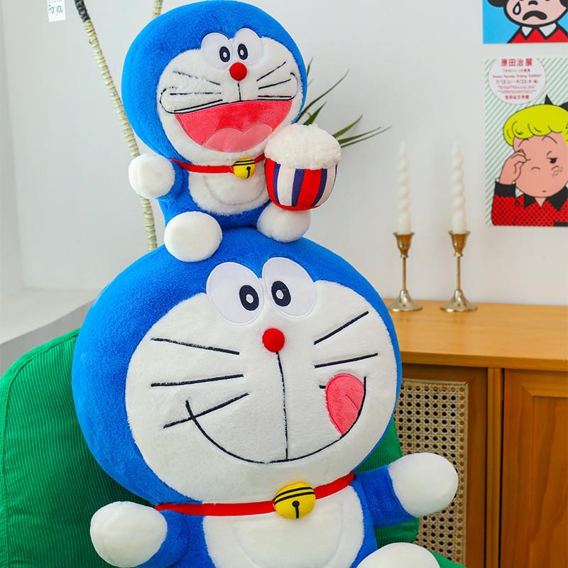 Toy Plush Doraemon Popcornthemed Blue Cat Robot Plush Pillow And Doll Stuffed