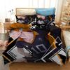 Printed Cartoon Anime Haikyuu Bedding Set Volleyball Boys Duvet Cover Set Single Double Luxury Bed Linen for Kids Teens Gift