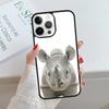 Чехол для телефона Животное Носорог Для iPhone 17 Air 15 16 16e 14 13 Pro Max Coque 12 11 Pro Max Для Apple PLUS fundas