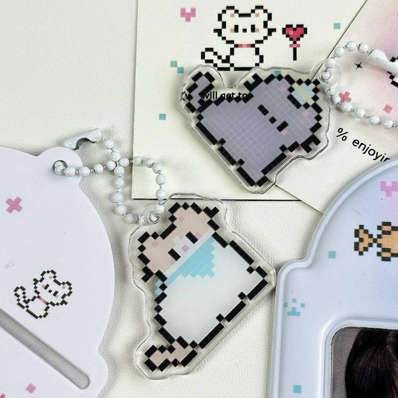 New Cute Cartoon Photo Card Holder 3 inch Decorative Idol Photo Album Protective Sleeves Kawaii Japanese Stationery Pendant