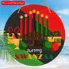 1pc 2d Flat Kwanzaa Celebration Wooden Sign - 20cm Classic Vintage Wall Art, Multifunctional Home & Office Decor, Cultural Festival & Party Hanging