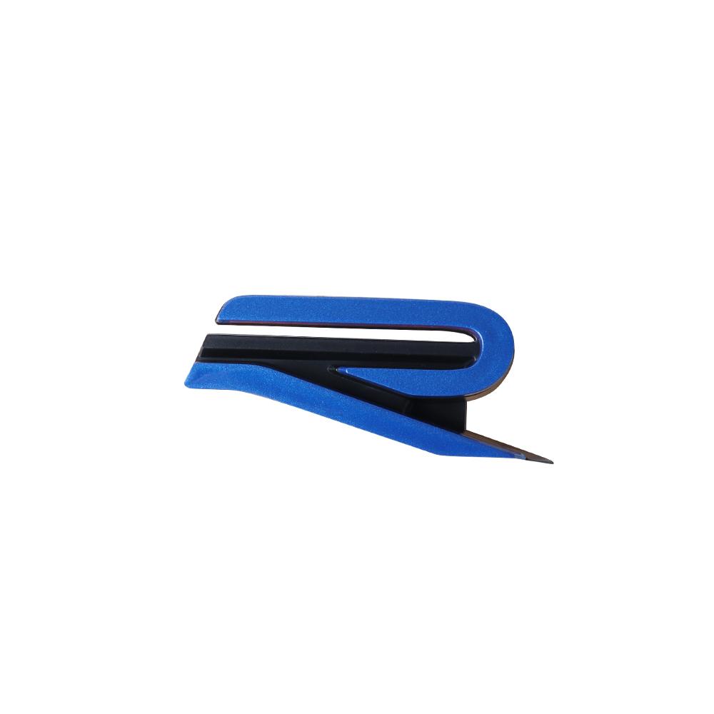 AABIQ1 3D New R Emblem Car Front Grille Badge Decoration Sticker For Volkswagen VW Polo Passat B6 B7 Golf MK4 MK5 Jetta Touareg Tiguan