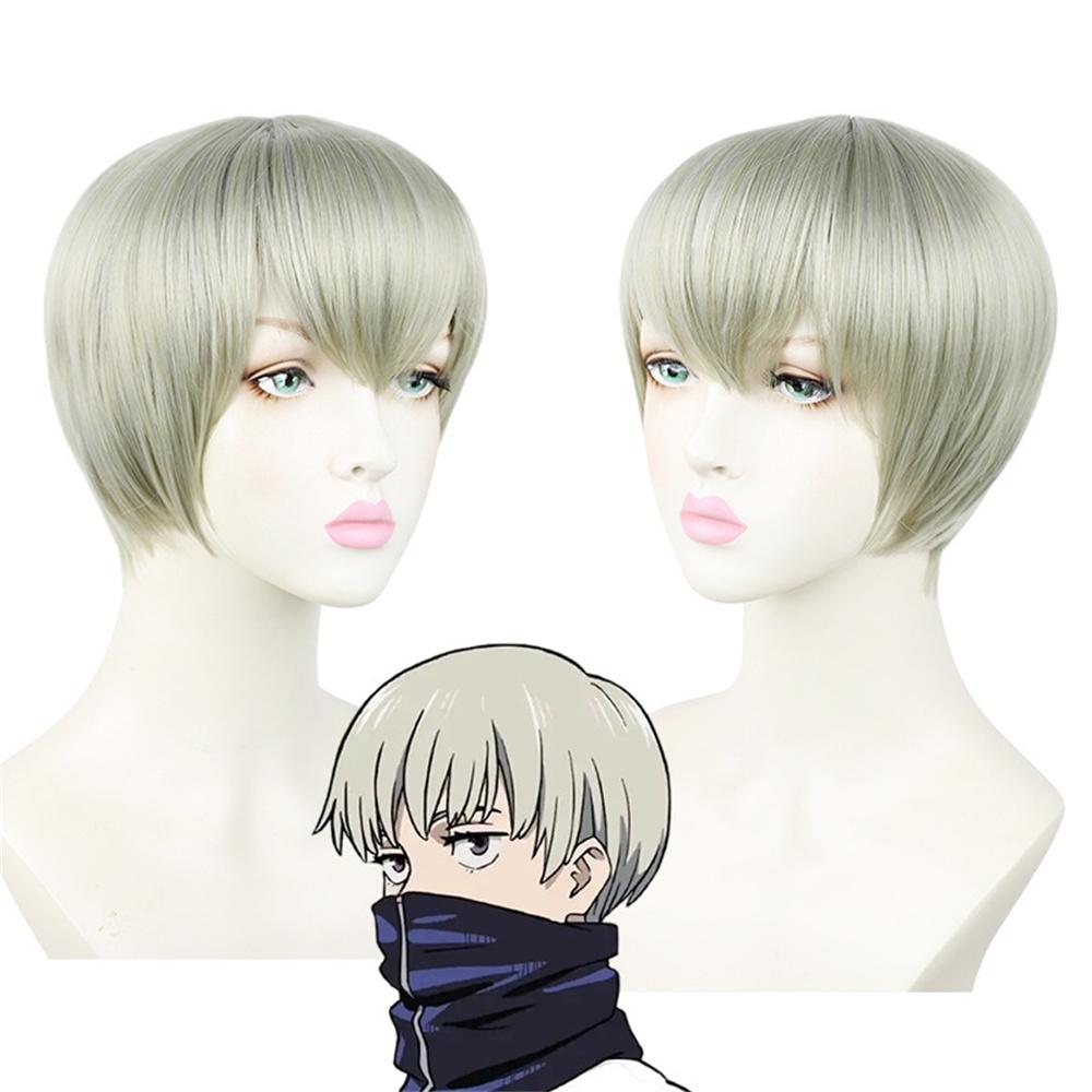 Аниме Дзюдзюцу Кайсен Косплей Тоге Инумаки Косплей Костюм Татуировка Наклейка Парик Костюмы Хэллоуин Рождественская Вечеринка Одежда Для Женщин