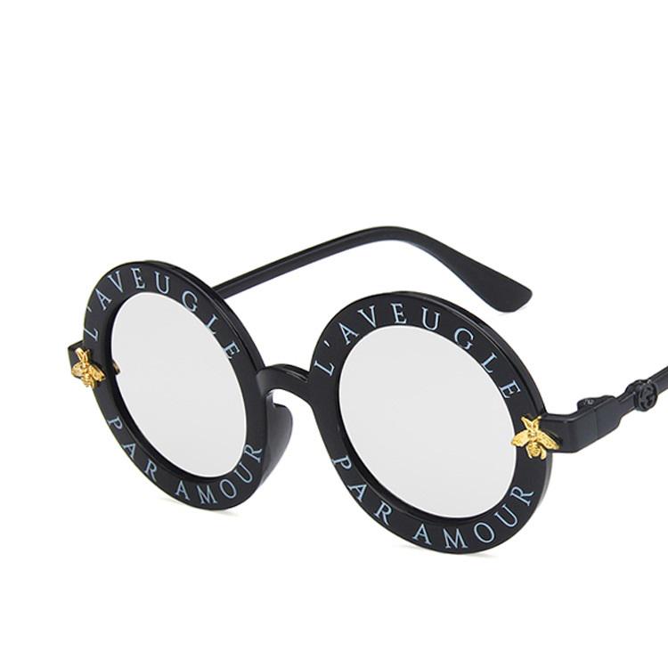 Детские солнцезащитные очки для мальчиков и девочек, круглые очки с защитой от ультрафиолета, очки