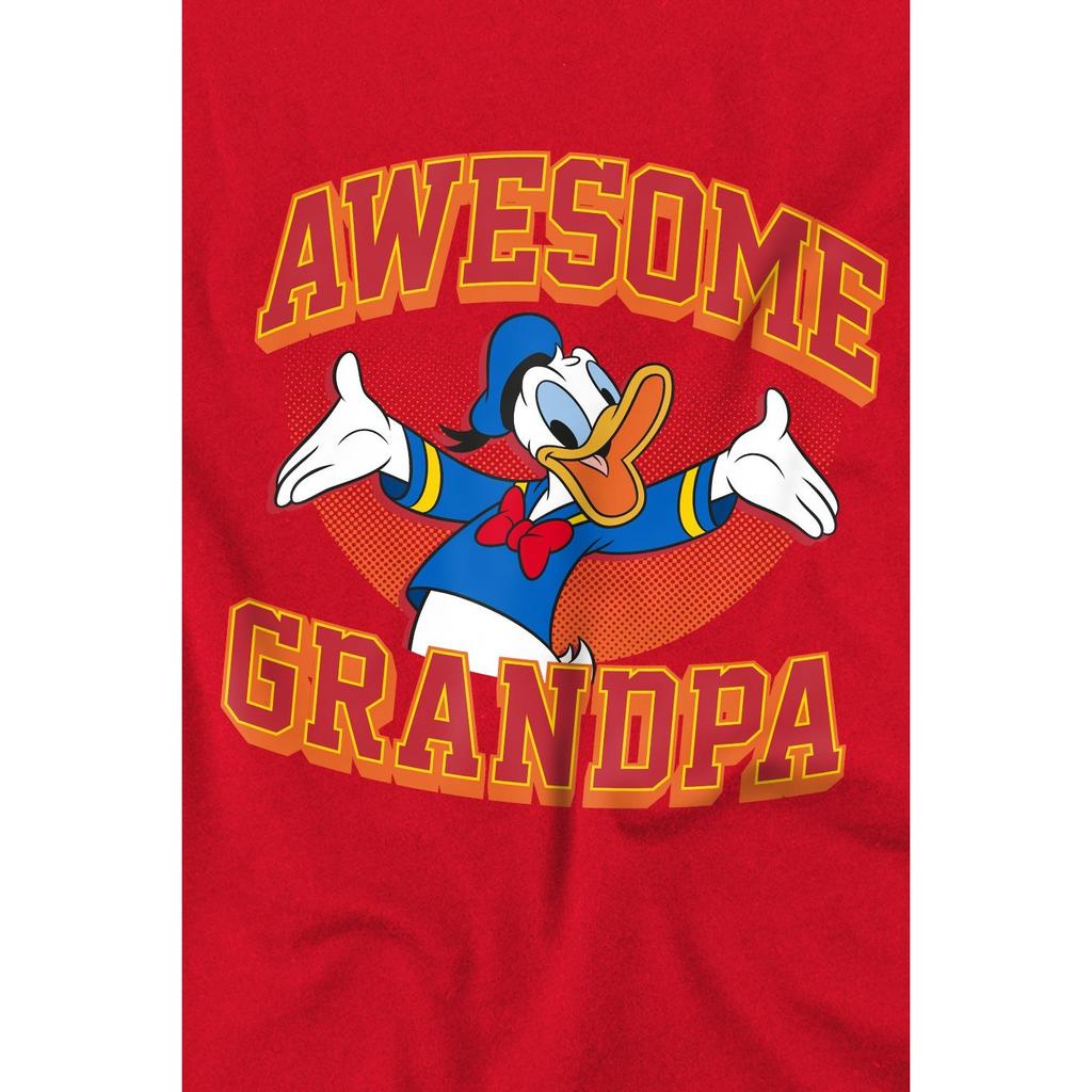 Disney Mens Awesome Grandpa Donald Duck T-Shirt