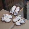 2024 Spring Kids' German Training Shoes: Boys' Sports & Girls' Casual White Sneakers, Soft Sole Baby Forrest Gump Shoes.