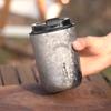 Travel Cups Insulated for Hot and Cold Portable Pure Titanium Travel Coffee Mugs Ultra-Lightweight