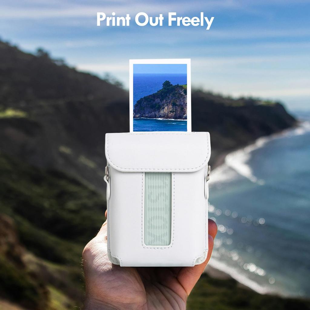 VOVMOEYA For Fujifilm Instax Mini Link 3 Smartphone Instax Link3 Storage Bag FUJI Link 3 Protective Cover PU Leather Full Protection Microfiber Inner