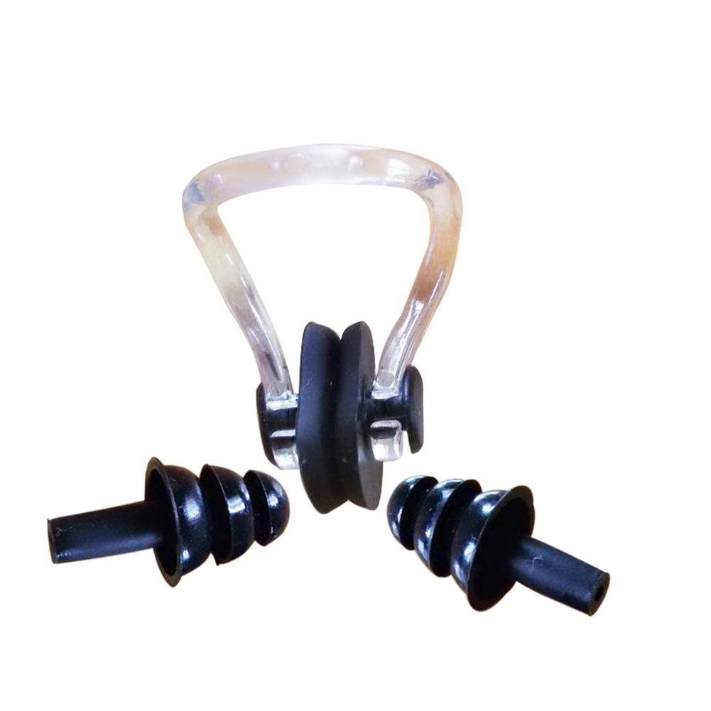 W12 Swimming Earplugs Nose Clip Set Waterproof Silicone Swimming Equipment For Surfing Diving Swimming
