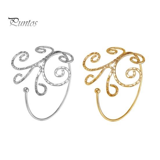 Bracelet Arm Chain Lightweight Bright Color Glossy Hollow-out Geometric Pattern Arm Cuff Bangle Body Bracelet Jewelry Gift