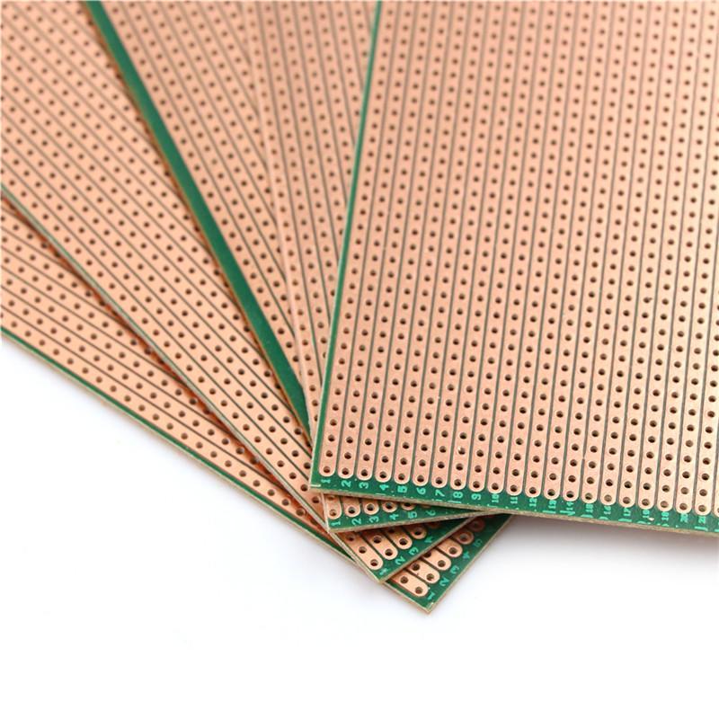 5 шт. 6,5X14,5 см полосовая плата Veroboard необрезанная печатная плата Platin односторонняя печатная плата