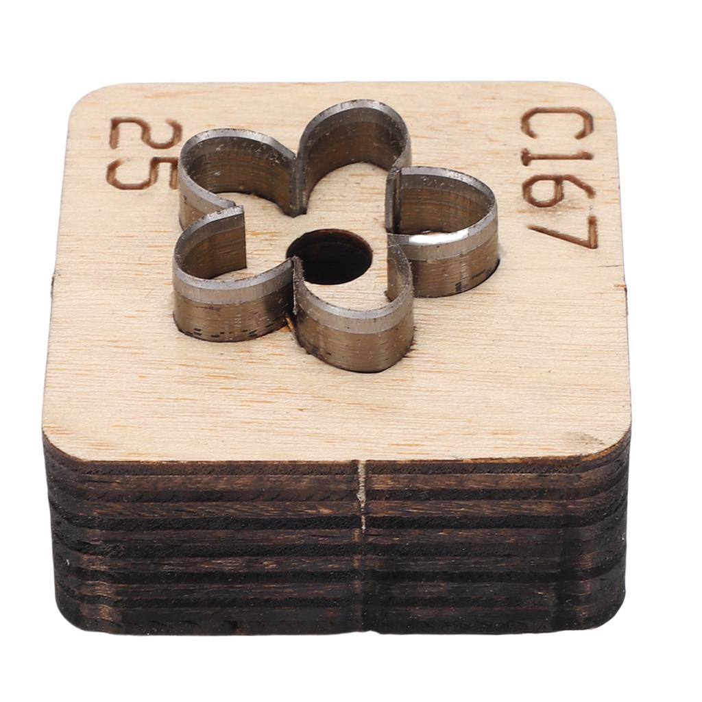 Кожаный резак в форме цветка Металлический инструмент для кожевенного ремесла Штамп для вырубки Инструмент для рукоделия