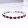 True Gemstone Natural Filled Ruby Bracelet Noble Elegant Feminine 925 Sterling Silver Fine Jewelry Anniversary & Wedding Gift