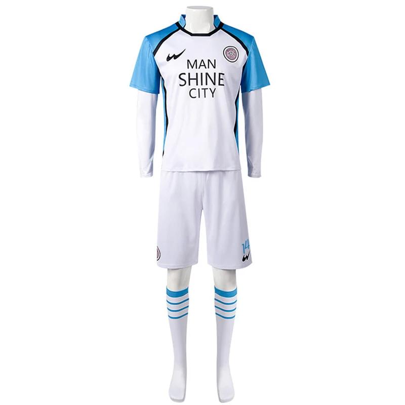 Anime Blue Cosplay Costume Jersey Red Uniform T-shirt Wig Men Chigiri Hyoma Seishiro Reo Mikage Nagi Cosplay Football Jerseys