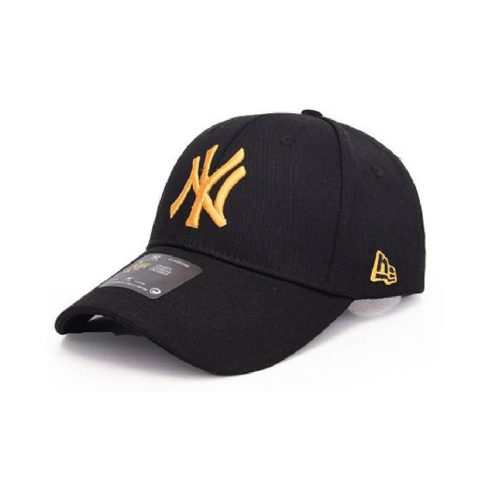 (Черное золото) Унисекс Бейсболка NY Yankees Спортивные Кепки Регулируемые Подарки Защита от Солнца Дышащие