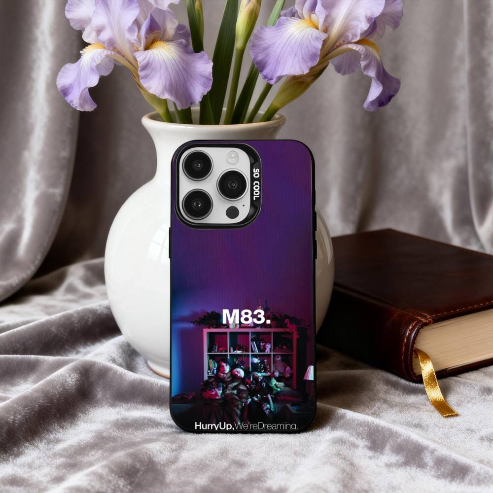 Электрический Rock M-M83 Чехол для телефона с изображением группы Для iPhone17,16,15,14,13,12,11 Plus,Pro Max Конфетный Серебряный Покрытие Внутри Чехла