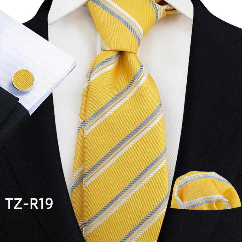 Комплект из трех предметов для мужчин с манжетами на завязке и карманом с узором «Пейсли»