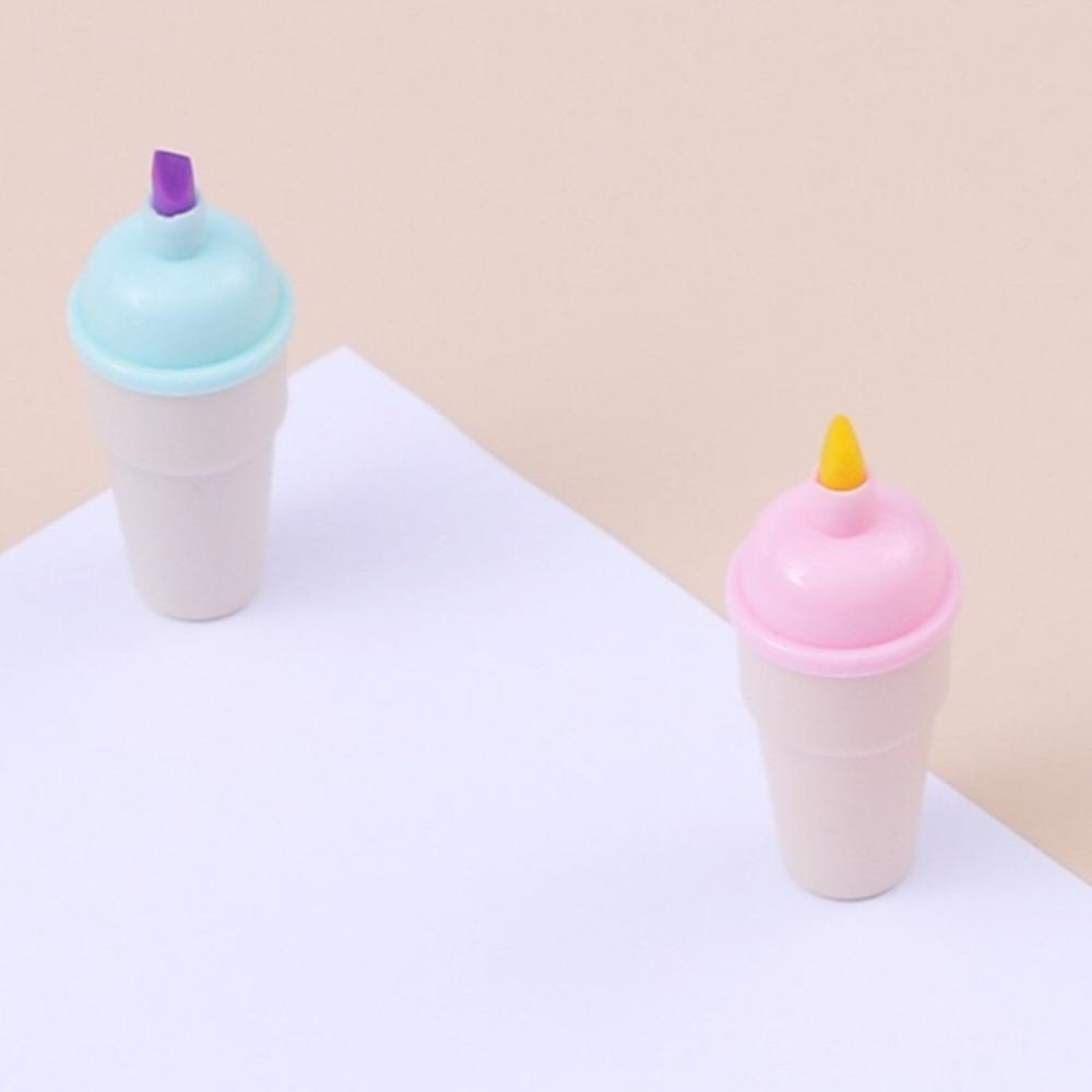 6 шт./лот Каваий хайлайтеры Мини маркер для граффити Милые ручки-маркеры с блестками