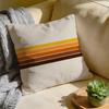 Cushion Cover  Washed Linen  Soft Breathable Decorative Case For Sofa Home Rainbow Series Geometric Print Pillow cover