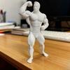 3D-печатная фигурка бодибилдера, Мускулистый мужчина, Мини-фигурка спортсмена фитнеса для рабочего стола, Детализированная скульптура из ПЛА для спортзала, офиса, игровой установки, Креативный подарок для