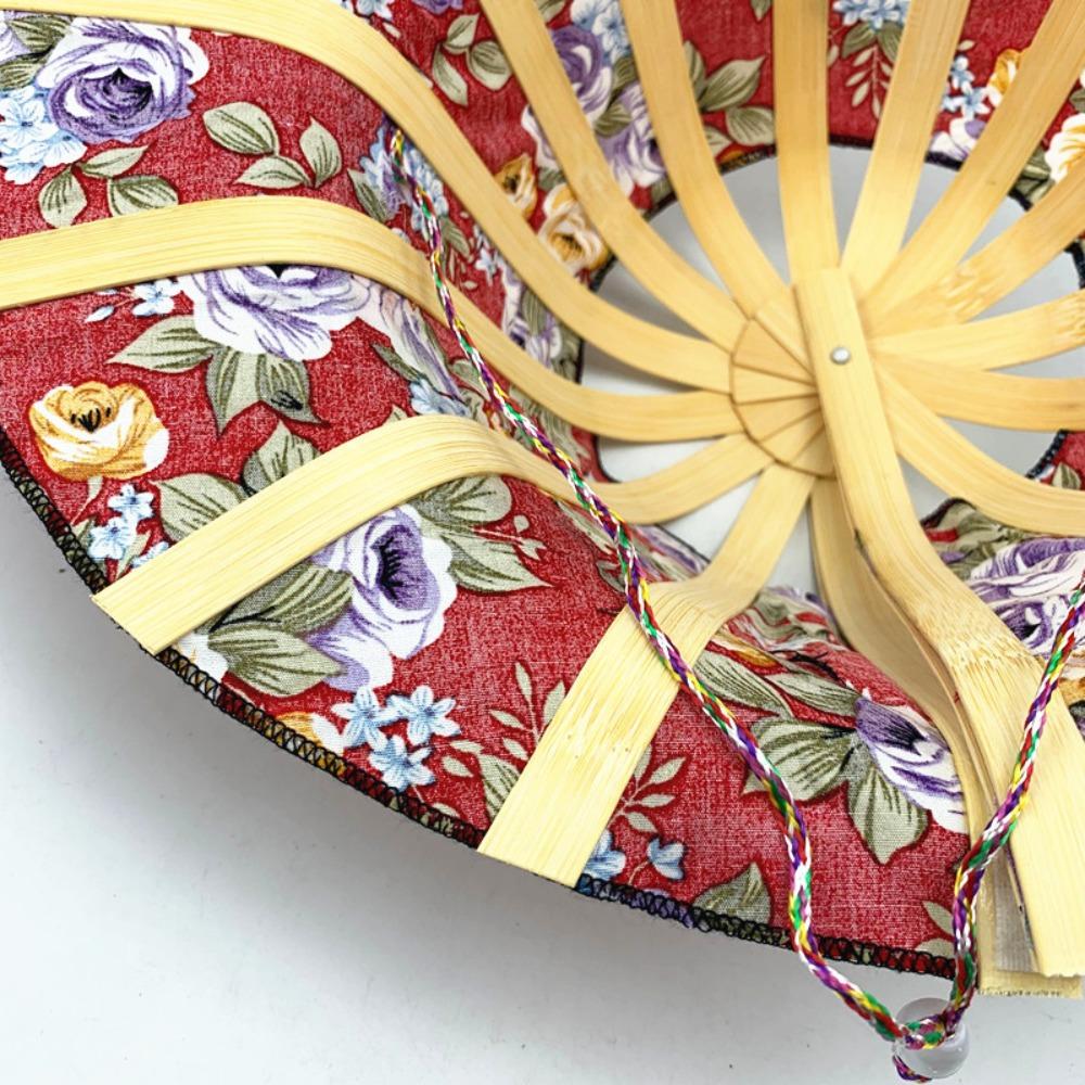 Portable Folding Fan Hat Silk Sun Hat Jewelry Wide Brim Hat  Summer