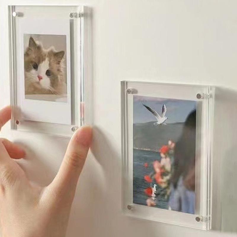 Magnetic Po Frame 1 Set For Fujifilm Instax Mini 11 8 9 25 50 7 Film Camera Accessories Acrylic Fridge Picture Magnets