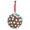 Christmas Bauble To Decorate with Pompons 6 Cm