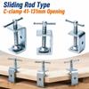 Adjustable Square Clamp Zinc Plating Fixed Holder Clip Professional C-clamp  Hardware Fasteners