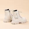 Girls' Leather Short Boots Autumn and Winter Korean Version Fashionable Princess Boots, Middle-aged Girls' Single Boots, Children's Martin Boots