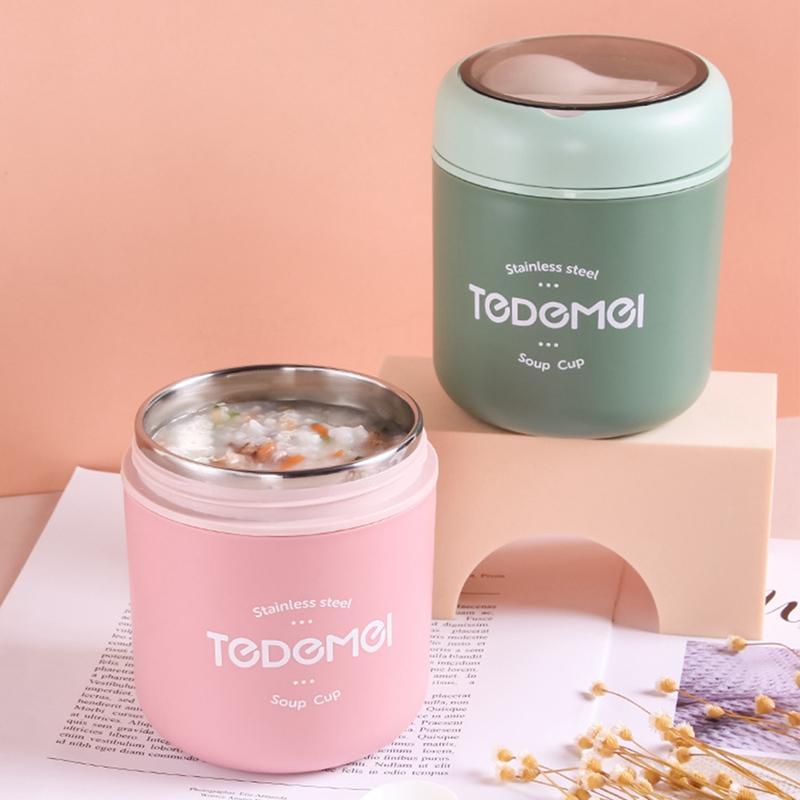 450 мл термобанка для еды, термоконтейнер для супа, термоконтейнер из нержавеющей стали, термос для хранения горячего для школьников