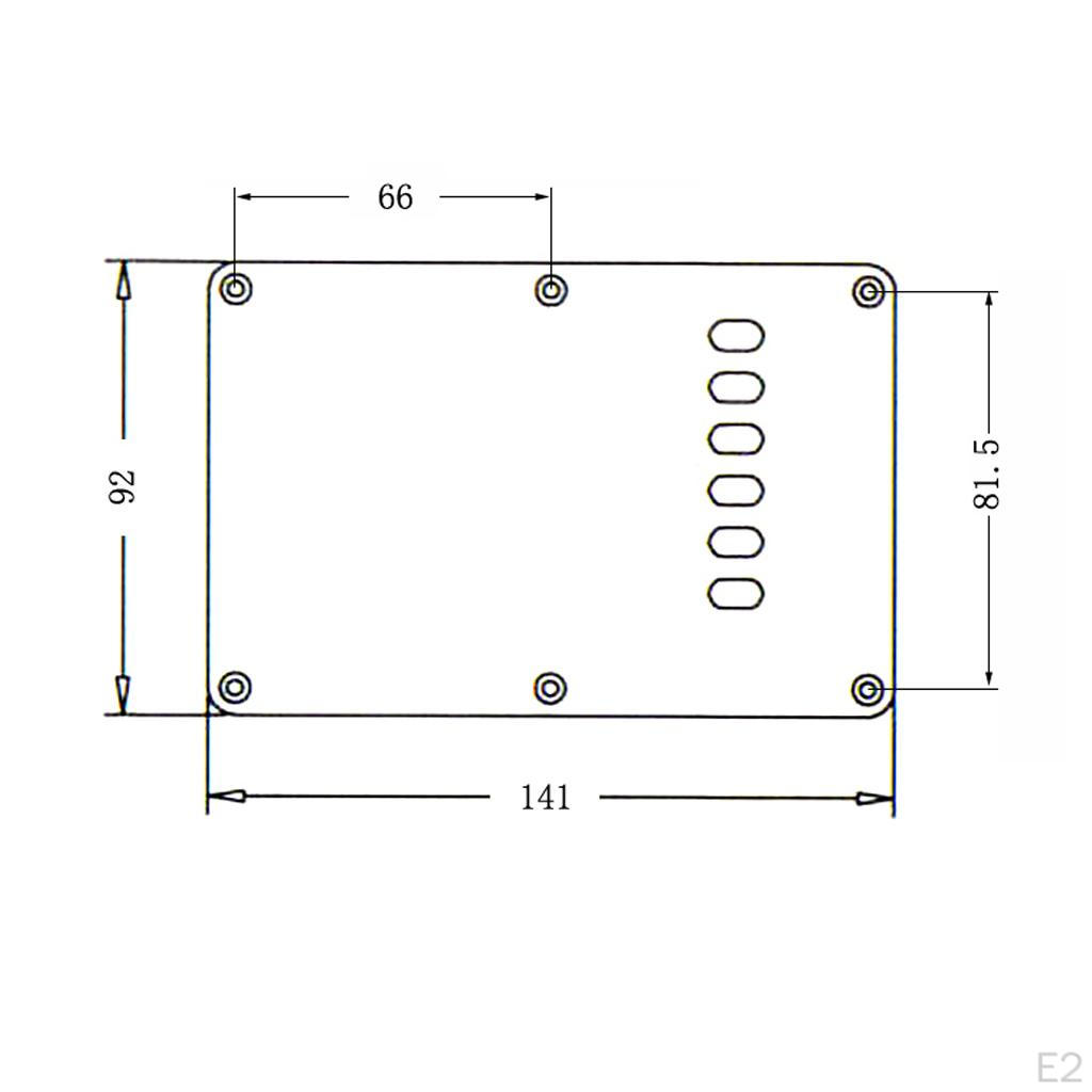 Задняя панель Pickugard Tremolo Cavity Cover для электрогитар ST SQ — белая, согласно описанию