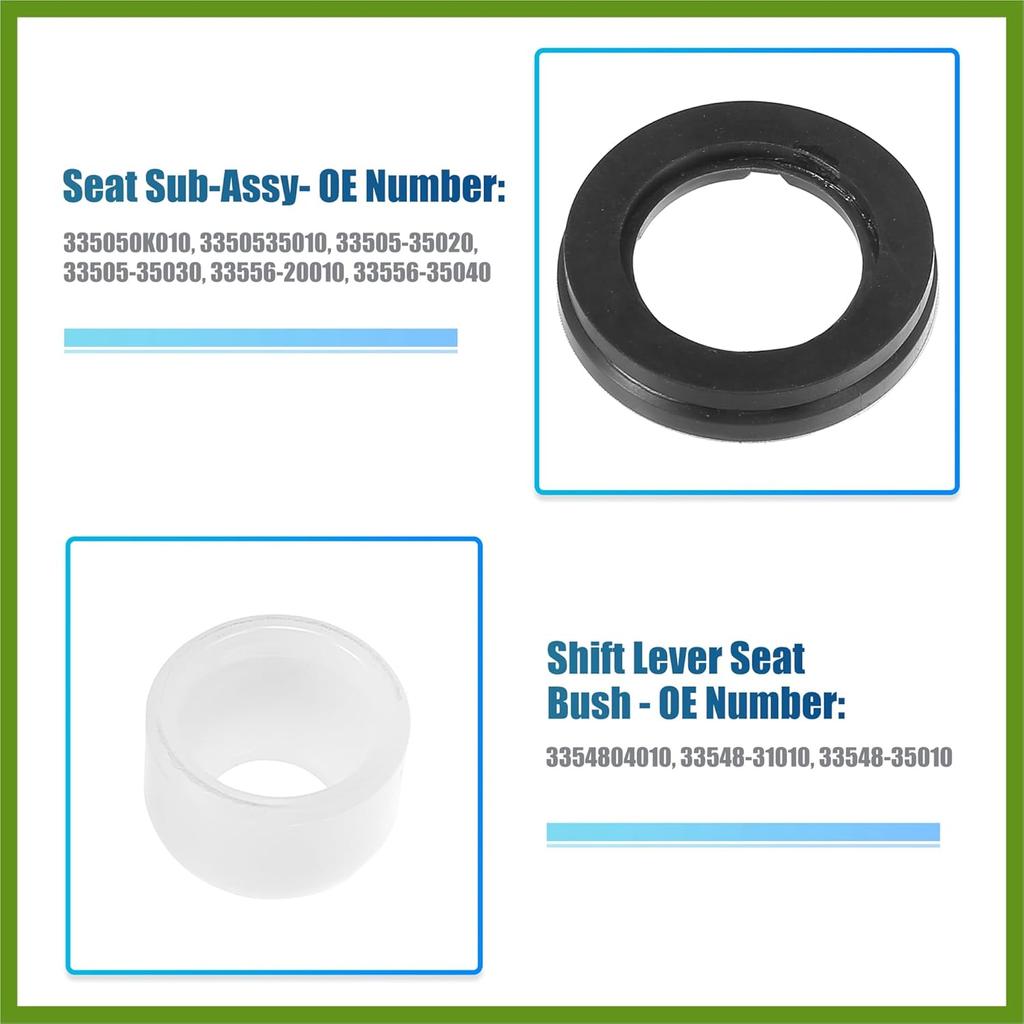 1 Set Manual Transmission Shift Lever Bushing for Toyota 4Runner 1984-2001 for Toyota Tacoma 1995-2004 No.33505-35020 Rubber White Black Green