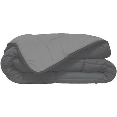 HUDSON - Легкое одеяло из микрофибры - 200 г/м² - Серый и; Серебро - 140 x 200 см