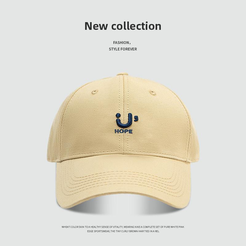 Retro Baseball Cap Female Face Small Versatile Letter Embroidery Soft Top Cap Male Summer Shade