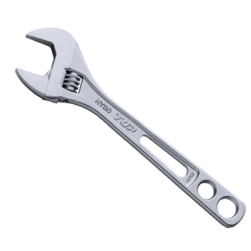 Top Industrial (TOP) Eco-Wide Thin and Lightweight Wide Adjustable Wrench, 8-30mm Opening, HY-30, for Plumbing and Faucet Work, Made In Tsubame-Sanjo,