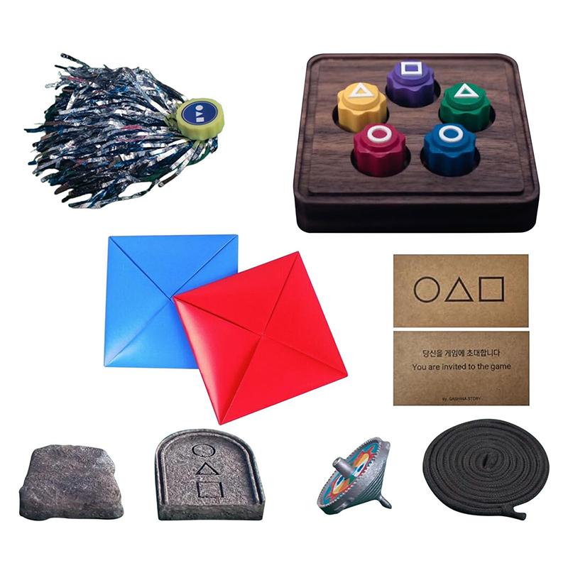 Набор корейских народных игр (Корейская традиционная игра)- Джеби Чаги, Гонги, Бисокчиги, Пэн-И, Ддакчи, игры для семейного путешествия