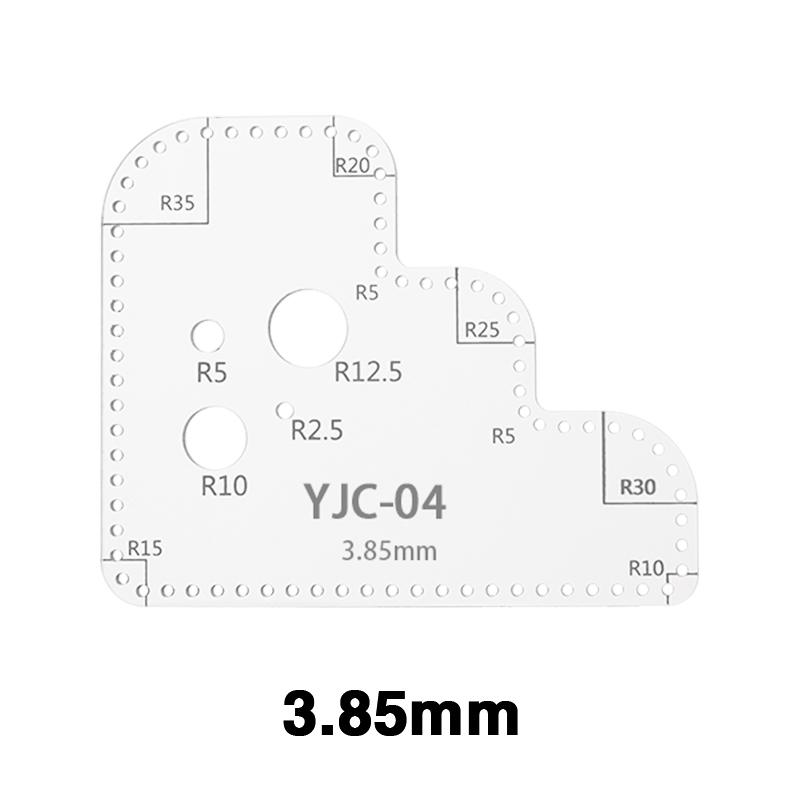 Кожаный акриловый шаблон DIY Leathercraft Рисунок Скрапбукинг Тиснение Декоративный угловой узор Швейный трафарет Инструмент