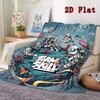 FORM SKILL Breaking Festival 2D Flat Pattern Flannel Blanket High quality All Seasons Warmth and Comfort Perfect for Christmas Gifts.