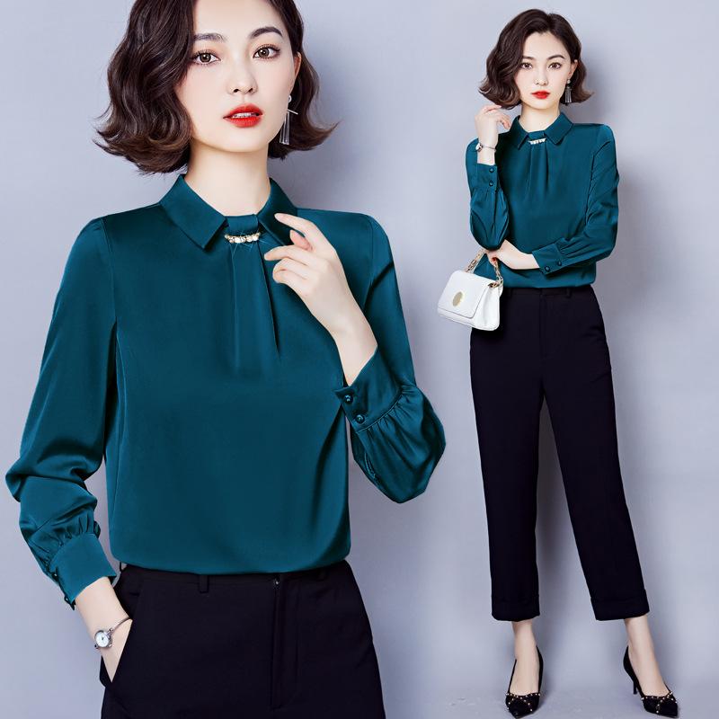 Summer Women's Clothing Style Shirt Women's Blouse Silk Chiffon Shirt Fashionable Shirts