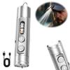 LED Micro Tool Flashlight with Hat Clip Portable Torch 3 Brightness Super Bright Flashlight for Outdoor Hiking Emergency
