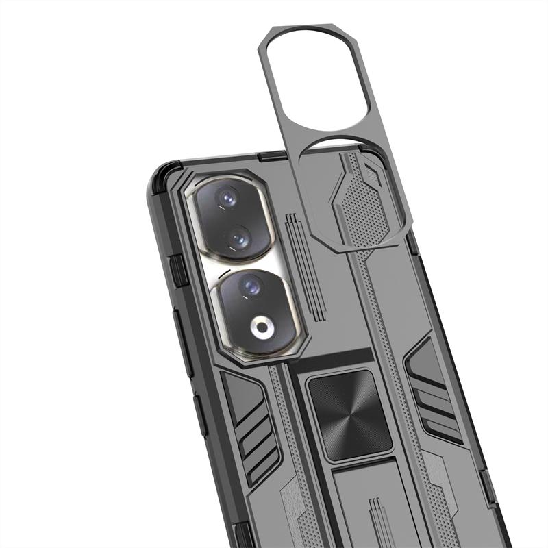 Для Honor 90 Pro Чехол Противоударный Бронированный Магнитный Держатель Чехол Для Телефона Для Xonor Honer Honar 90Pro Honor90 Honor90Pro 5G Задняя Крышка