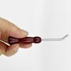 Регулировочный инструмент для рыболовного крючка из нержавеющей стали с деревянной ручкой Корректор крючка для зонтика-кальмара Инструмент для исправления рыболовных крючков Рыболовные принадлежности