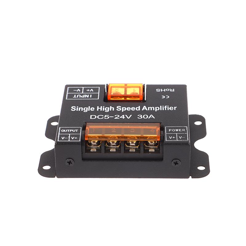 Светодиодный 30А/Канал 360Вт Постоянный ток 5-24В IP20 Одноцветный Высокоскоростной Усилитель Светодиодный Одноцветный Усилитель Репитер Для Светодиодной Ленты