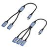 Кабель USB C Разветвитель для одновременной зарядки и передачи данных для мобильных устройств с поддержкой OTG