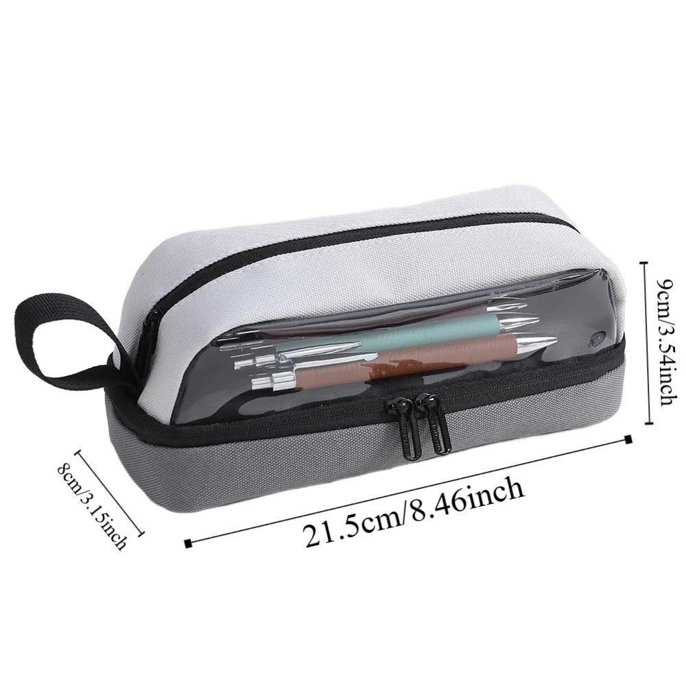 Large Capacity Pen Pouch Multi Layer Makeup Storage Bag Personality Stationery Bag Office Supplies