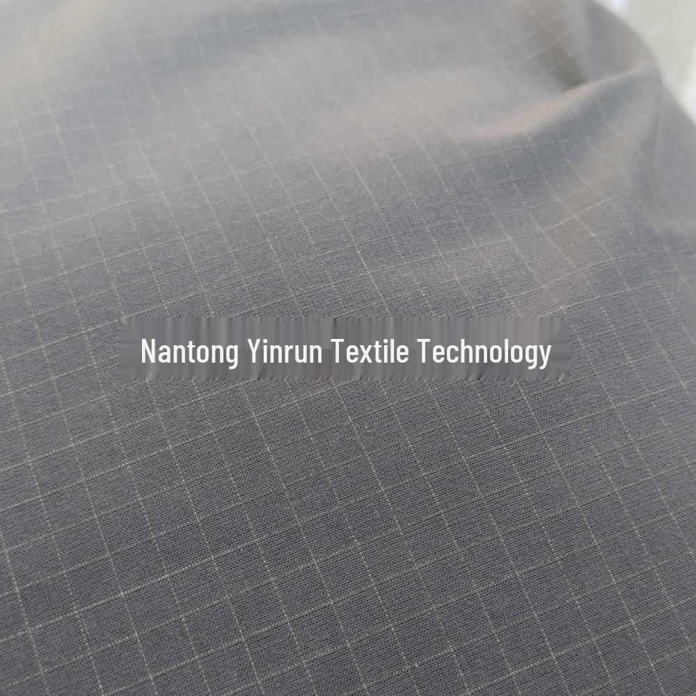 10% Silver Fiber Conductive Grounding Pillowcase, Grey/White Plaid