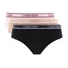 Jacquard Logo Hipster Briefs 3-Pack Women Underwear Multicolor QP2415O-BQW