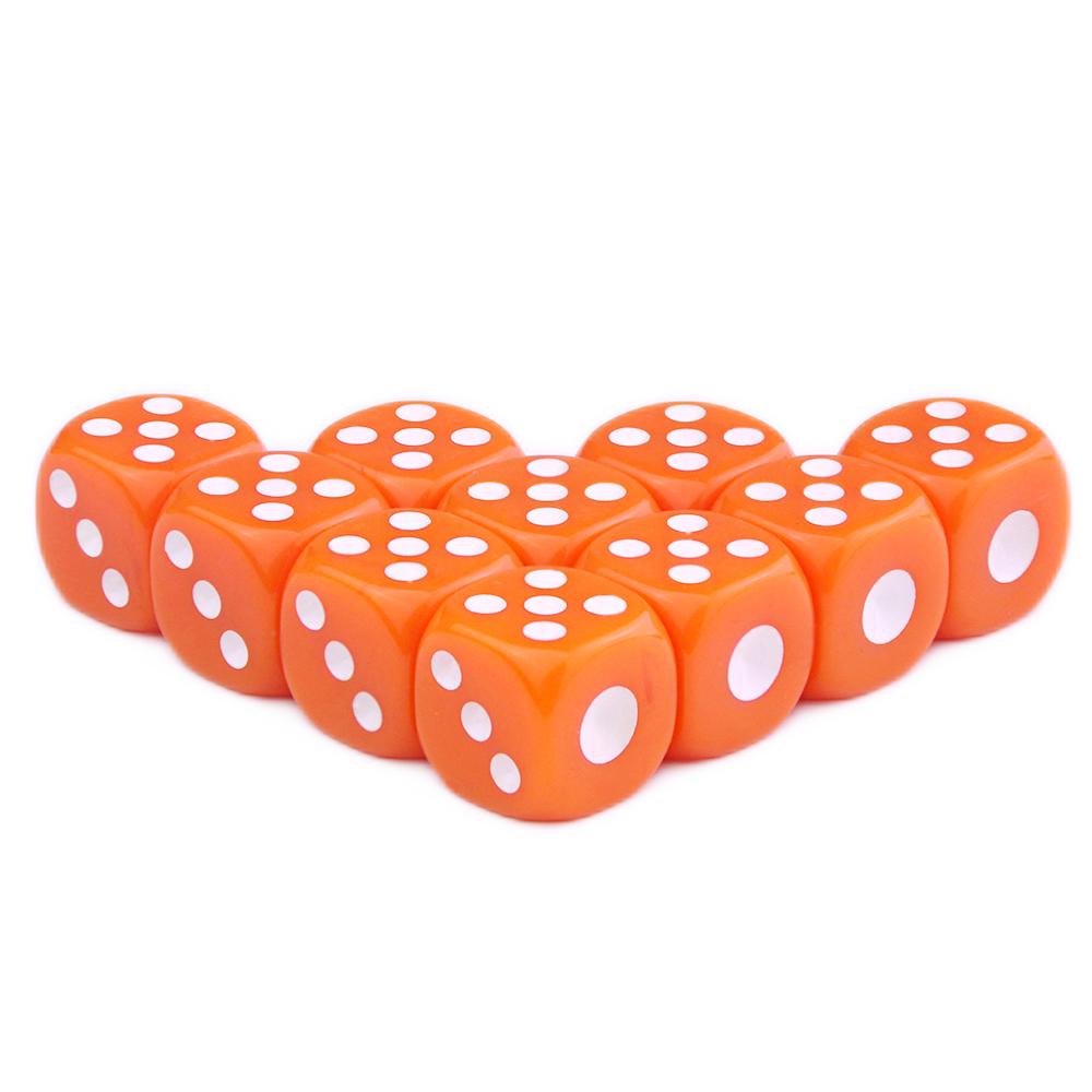 D6 Gambling Small Dice 14mm 10PCS Standard Dot Accessories for Gambling, Tabletop Game
