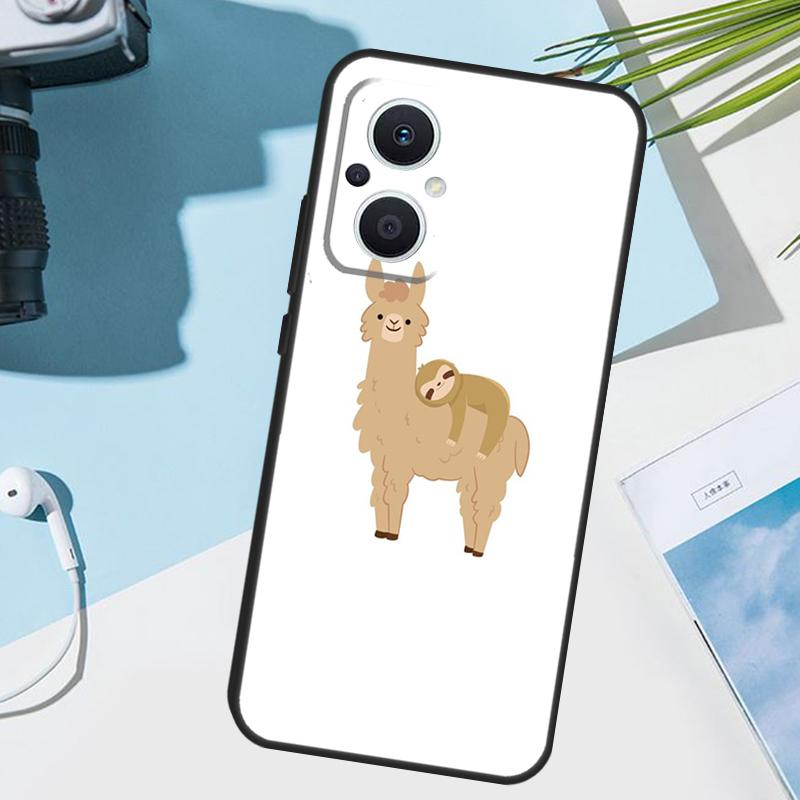 Cute Lovely Cozy Sloth Animal Cover For OPPO Reno 7 8 Lite 10 12 13 14 Pro 11 F 12F 13F 14F OPPO Find X8 X5 X6 X9 Pro Case