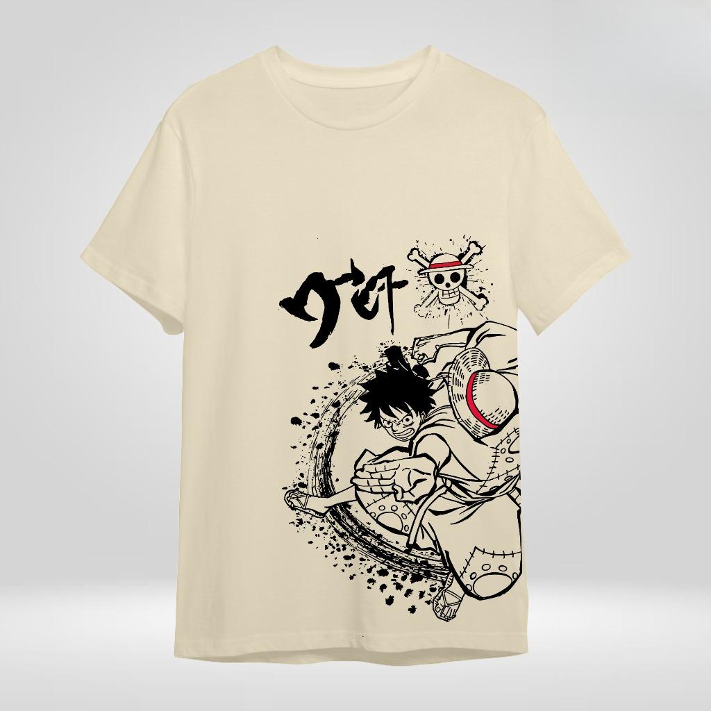 Американская ретро унисекс футболка Луффи Мужская хлопковая футболка Лето Новая ретро мода Мужская и женская уличная одежда